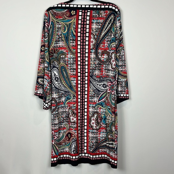 Beige by eci Multicolor Patterned Dress Women's Size 4 - Picture 2 of 10